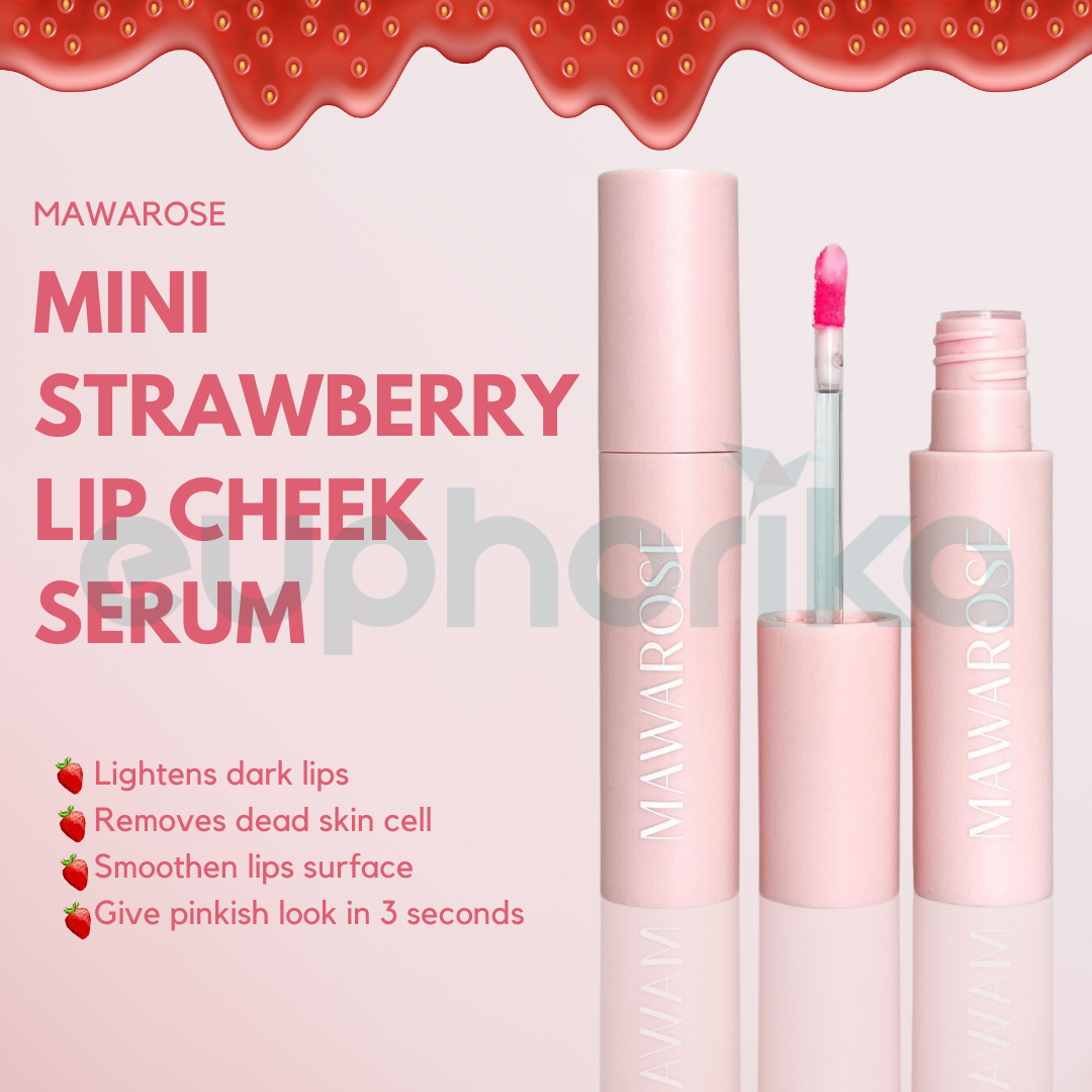 Mawarose Mini Strawberry Lip Cheek Serum