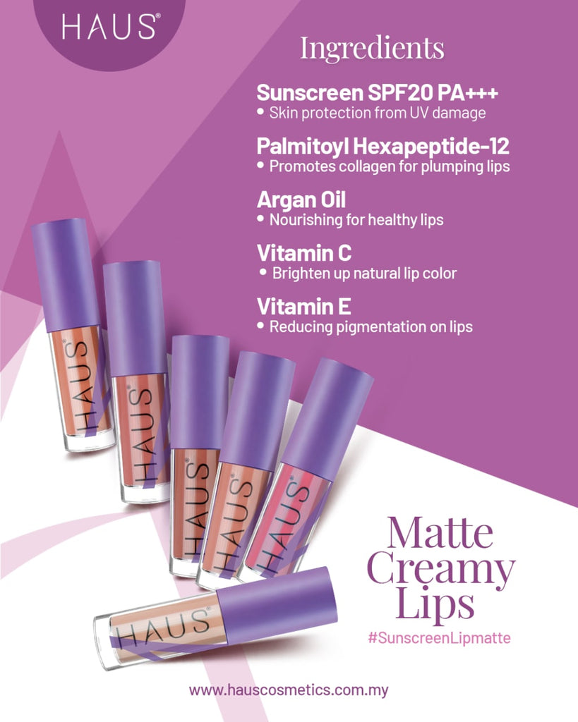 Haus Cosmetics Matte Creamy Lips